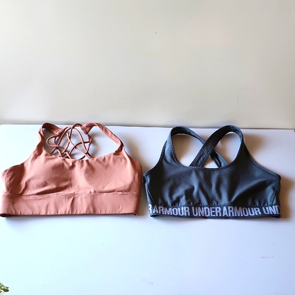 Under Armour Other - Under Armour and First Health Sports Bra Set - Black and Tan.